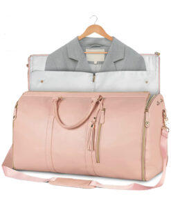 Large PU Leather Garment Duffle Bag