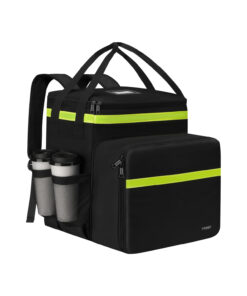 Waterproof insulated food delivery backpack with large capacity, thermal bag for restaurant, courier, Uber Eats and DoorDash delivery