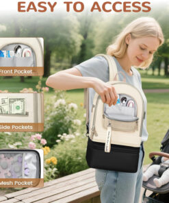 Interior view showing pump section and milk storage compartment